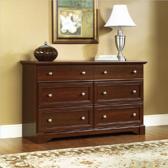 Saude R Palladia Six Drawer Dresser In Select Cherry Finish