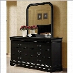 Coaster Louis Philippe Dresser and Mirror Set in Black