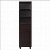 Elegant Home Fashions Catalina 57 1-Door Linen Cabinet in Dark Espresso