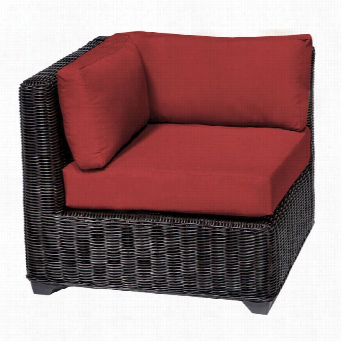 Tkc Venice Outdoor Wicker  Cornner Chair In Terracottta (set  Of 2)