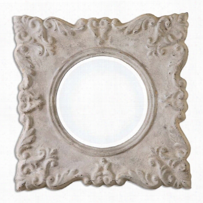 Uttermost Cautano Gary-ivory Square Mirror