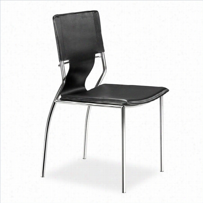 Zuo Trafico Dining Chair-blacck