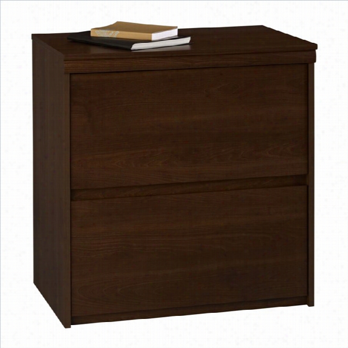 Ameriwood 2 Drawer Wood Lateral Fille Case I Cherry