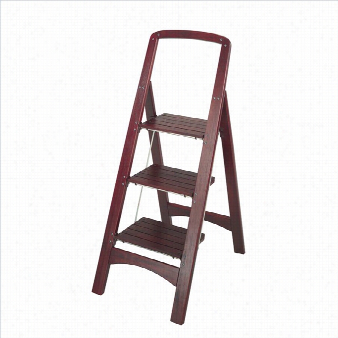 Ameriwkod Coosco Collection Three Step Rockford Wood Step Stool