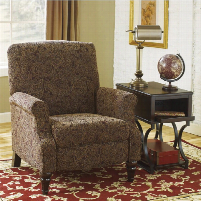 Ashley Placido Fabric High Le G Recliner In Garnet