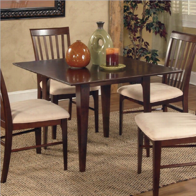 Atlantic Furniture Montreal Dining Table In Antiquw Walnut