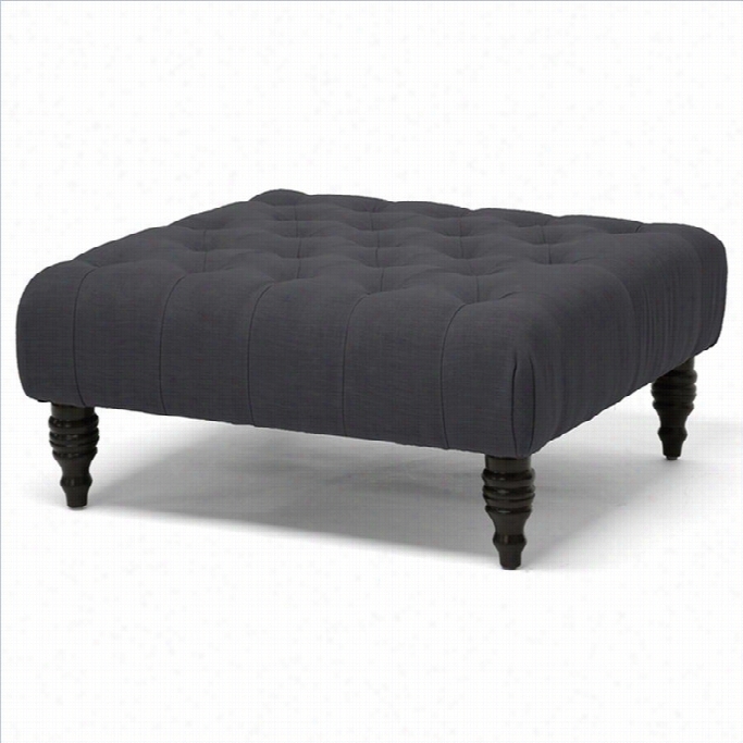 Baxton Studio Keswick Ottoman In Gray