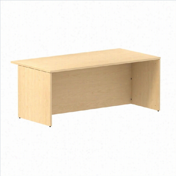 Bush Bbf 300 Series 72w X 36d Shell Desk Kit In Natural Maple