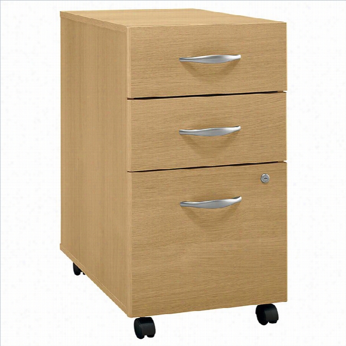 Bush Bbf Series C 3dwr Changeable Pedestal In Light Oak