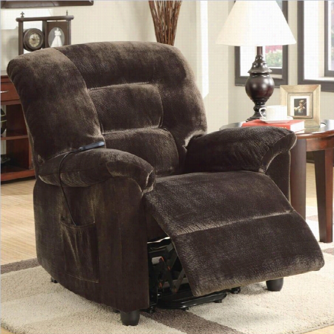 Coastsr Power Lift Recliner In Chocolate