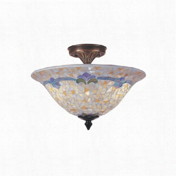 Dale Tiffany Johana Mosaic Flush Mount