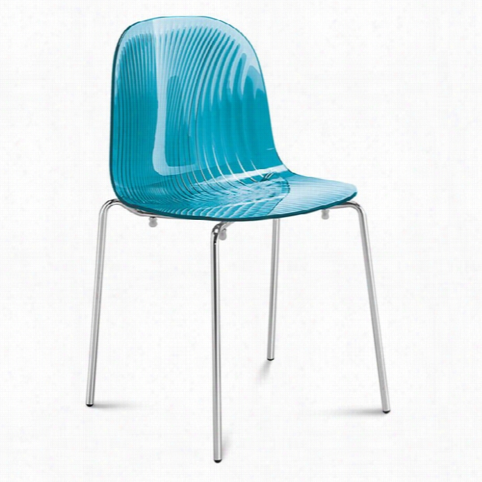 Domitalia Playa Accent Dining Chair Transparent Blue