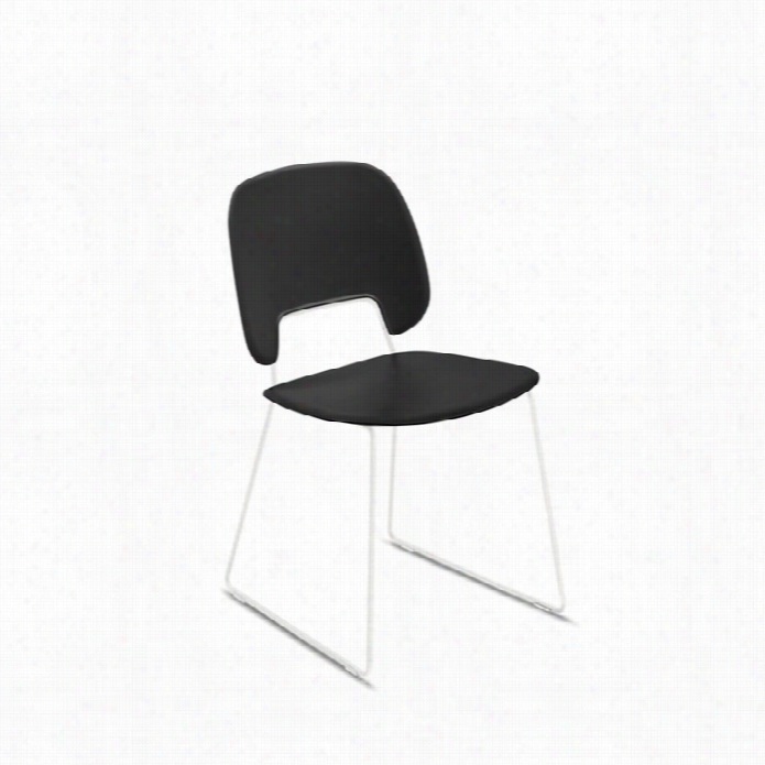 Domitalia Trafic 18. 5 X 21.25 Stacking Chair In Wicked And White