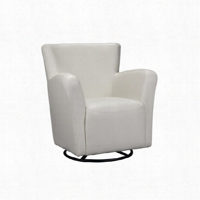 Elements Marilyn Swivel Chair In White