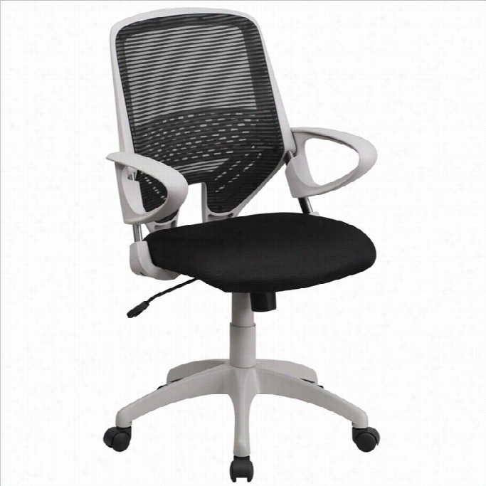 Flash Furniture Mid-back Office Chair In Black