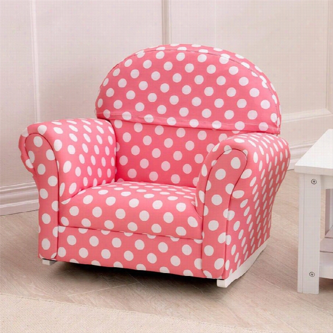 Kidkraft Upolstereed Rocker In Paragon By The Side Of Polka Dots