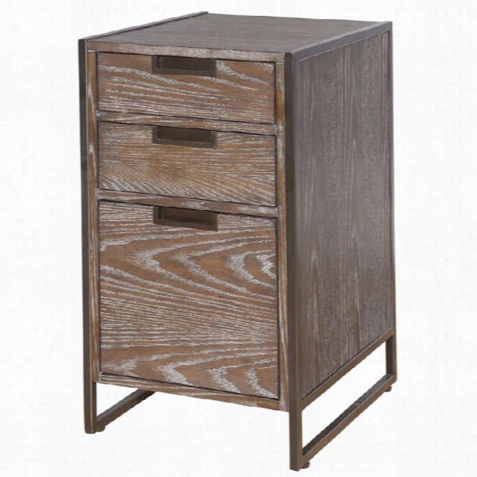 Martin Furniture Belmont Rasp Cabinet In Bushed Ash