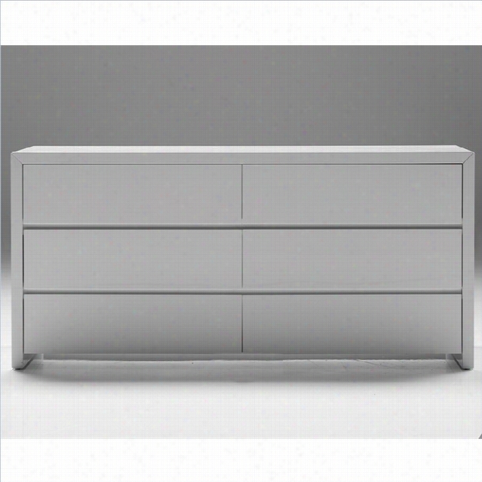 Mobital Blanche Double Dresser In High Gloss White