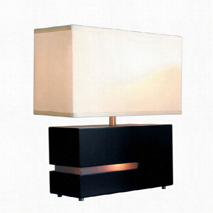 Nova Lighting Zenn Reclining Modern Table Lamp In Dark Brown