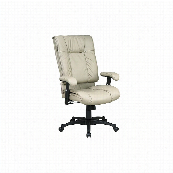 Office Sttar Deluxe High Aid Executive Leather  Office Chair With Pillow To P Seat-black