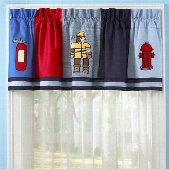 Pem America Fireman Window Valance In Multicolor