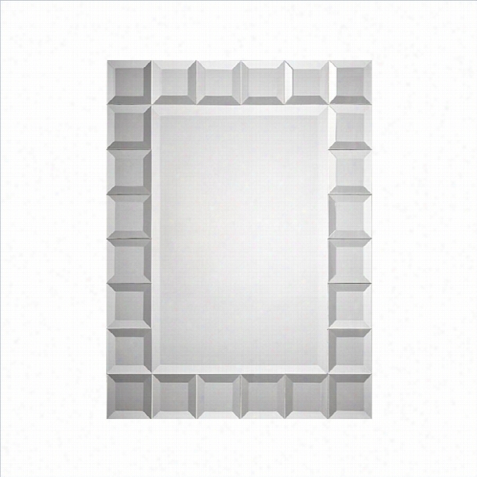 Renwil Emma Mirror With 24 Little Bevelled Suares On Frame