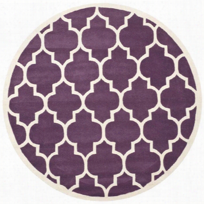 Safavieh Chatham Purple Contemporary Rug - Rond 4'