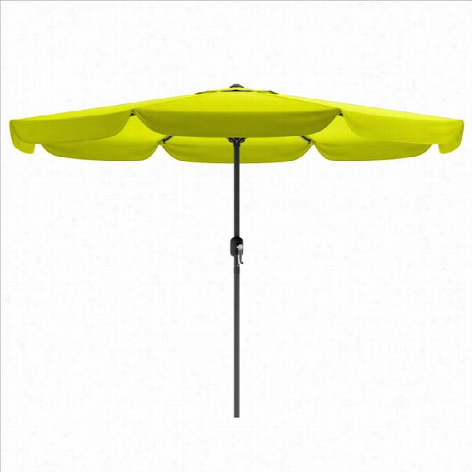 Sonnax Corliving Tilting Patio Umbrella In Lime Greenn