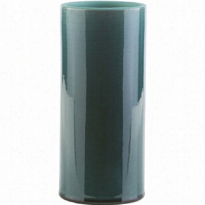 Suryya Chastain 9.06 X 3.94 Ceramic Vase In Glossy Lime