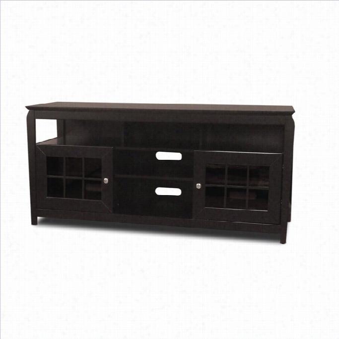 Tech Craft Veneto 60 Hi-boy Wood Lcd Plasmaa Tv Stand In Black