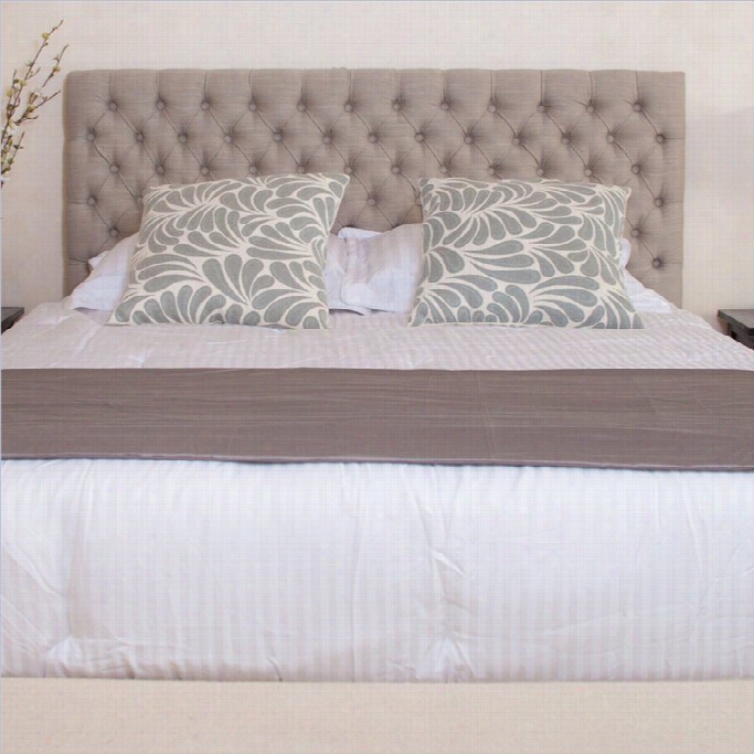 Tren Home Mar Y Adjustable Queen/full Tufted Panel Headboard In Beige