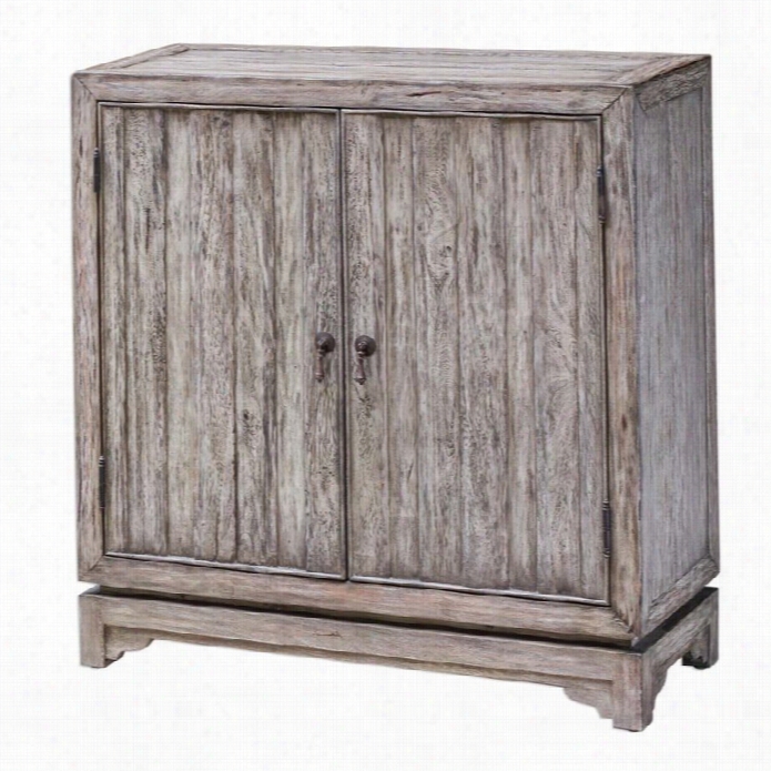 Uttermost Ladann Wood Console Cabinet