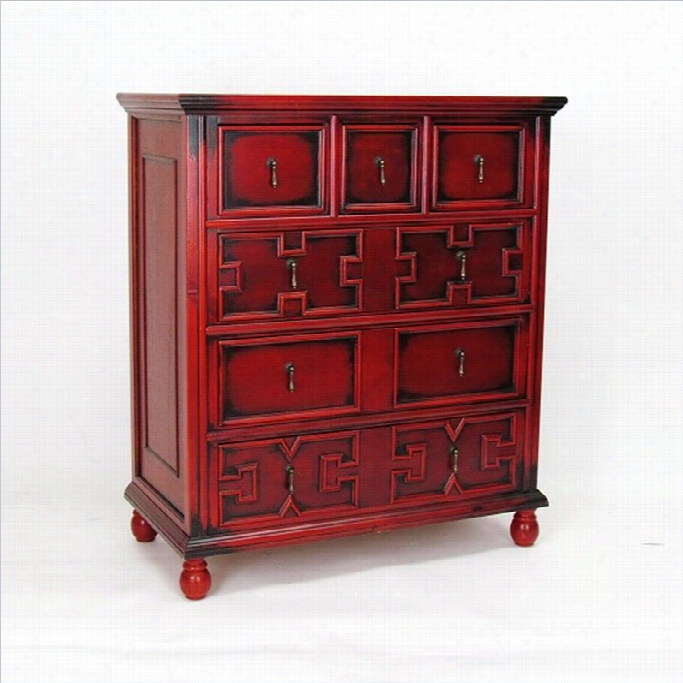 Wayborn The English Tall Accent Chest In Red