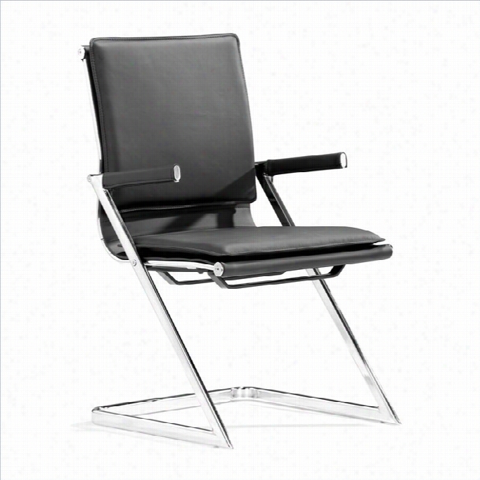 Zuo Lider Plus Conference Guest Chair In Black