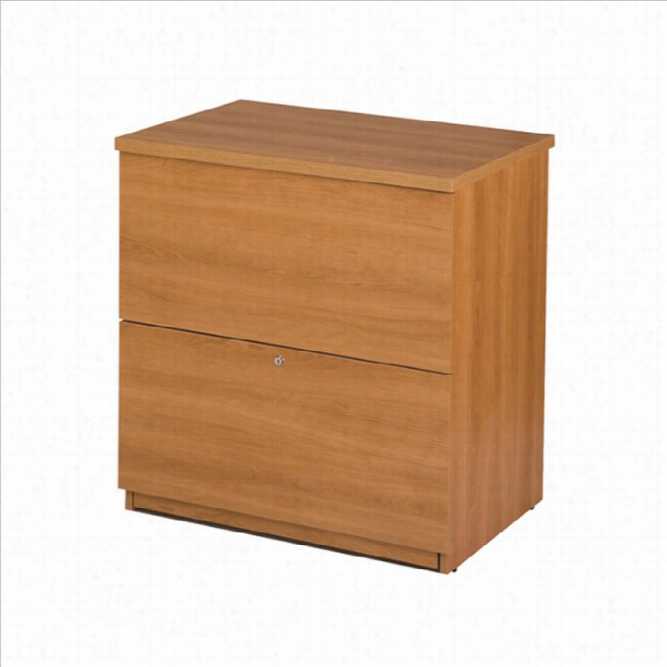 Bestar 2 Drawer Lateral Wood File Storage Cabinet In Cappuccino Cherry