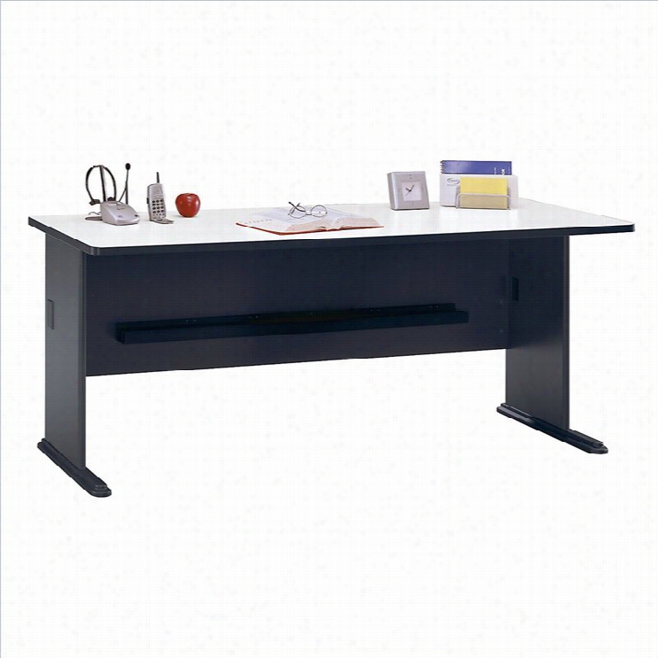 Bush Bbf Succession A 2w Desk In Slate