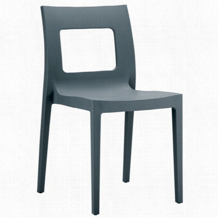 Compaima Lucca Dining Chair In Dark Gray
