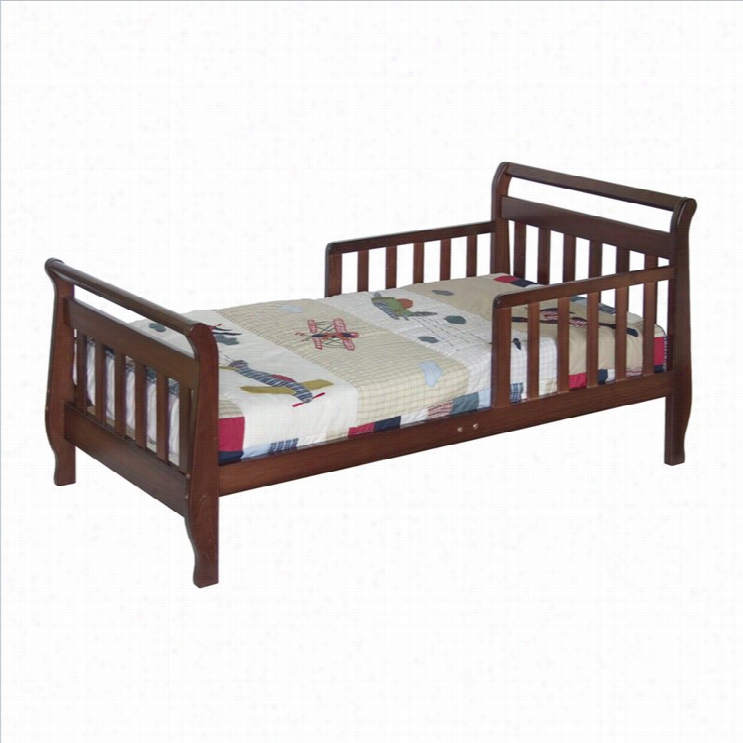 Davinci Wood Sleigh Toddlee Bed In Cherry