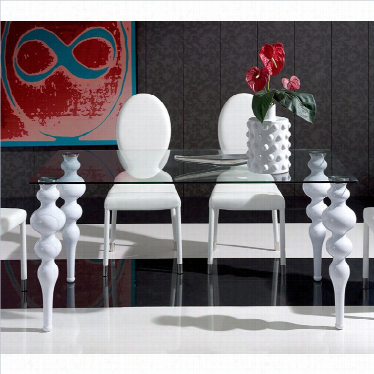 Dupen Modern 75 Dining Table In White