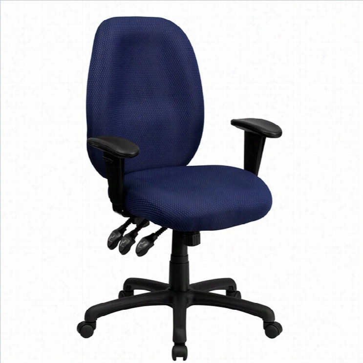 Flash Furniture High Back Multi-functional Task Office Ch Air In Navy