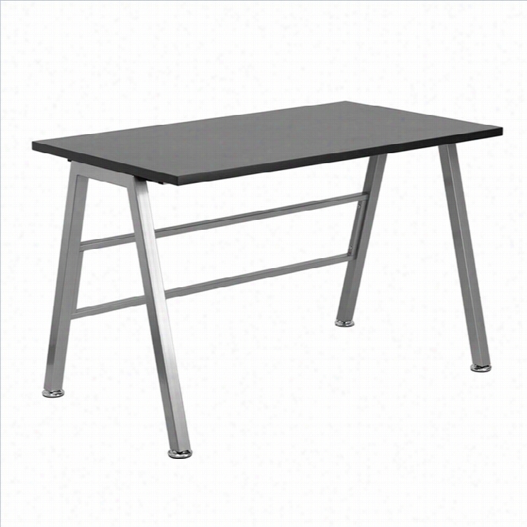 Flahs Furniture Hig H Profile Desk Inbl Ack