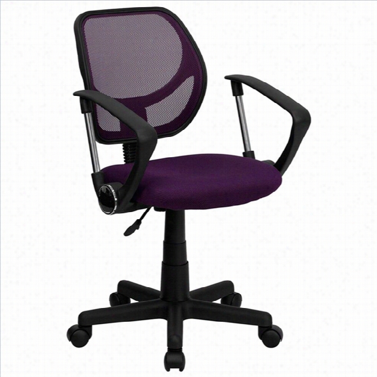 Flash Furniture Mid-back Purple Ensnare Work Chair