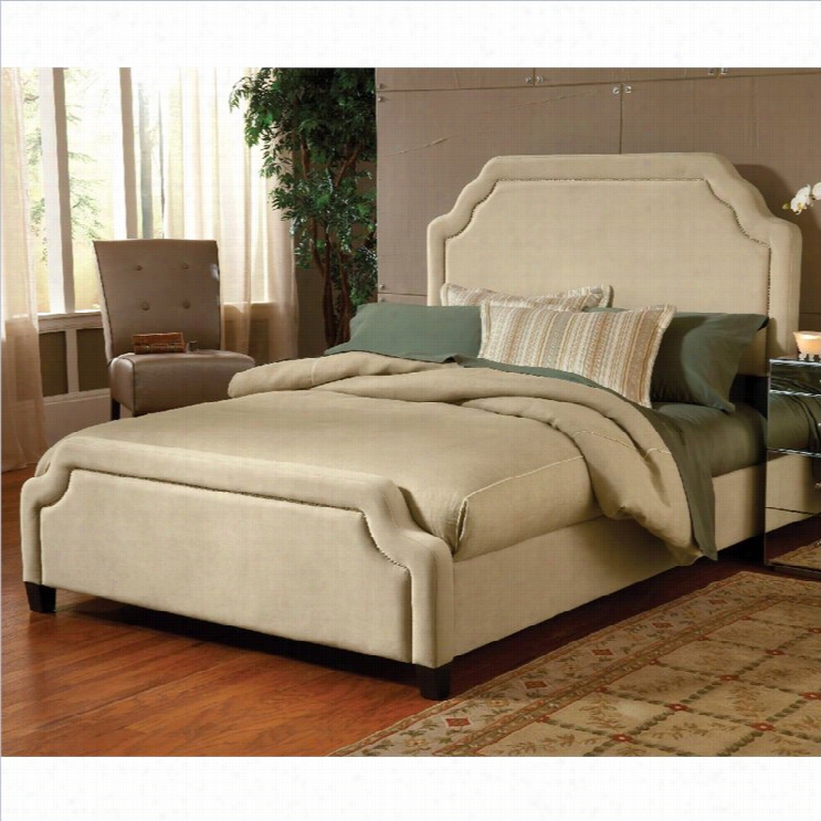 Hillsdale Carlyle Upholstered Bde In Buckwheat-queen