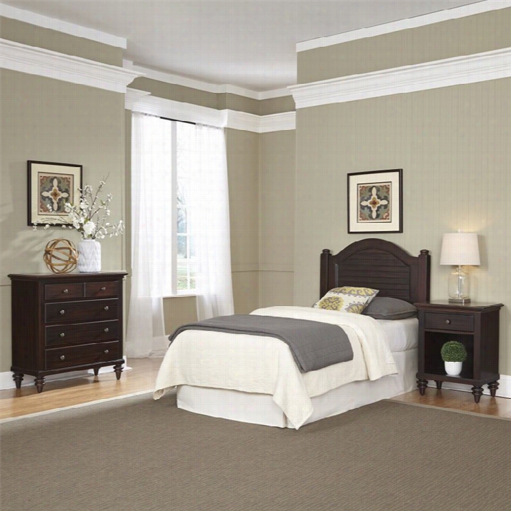 Home Styles Bermuda Twin Headboard 3 Pece Bedroom Set Ni Espresso