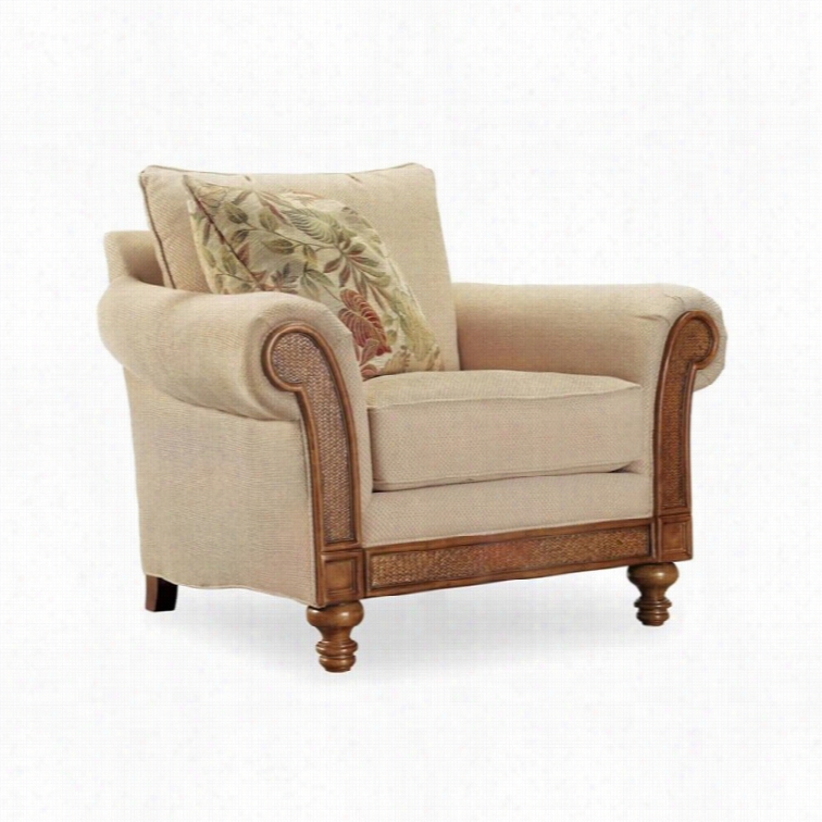 Hooker  Furniture Windward Upholstered Chai In Dark Honey