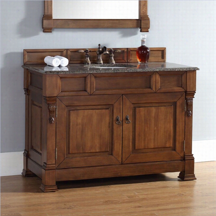 James Martin Brookfield Classico 4 Single Batrhoom Vanity In Country Oak