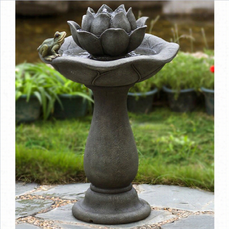 Jeco Lotus Flower And Frlg Tiers Water Fountain