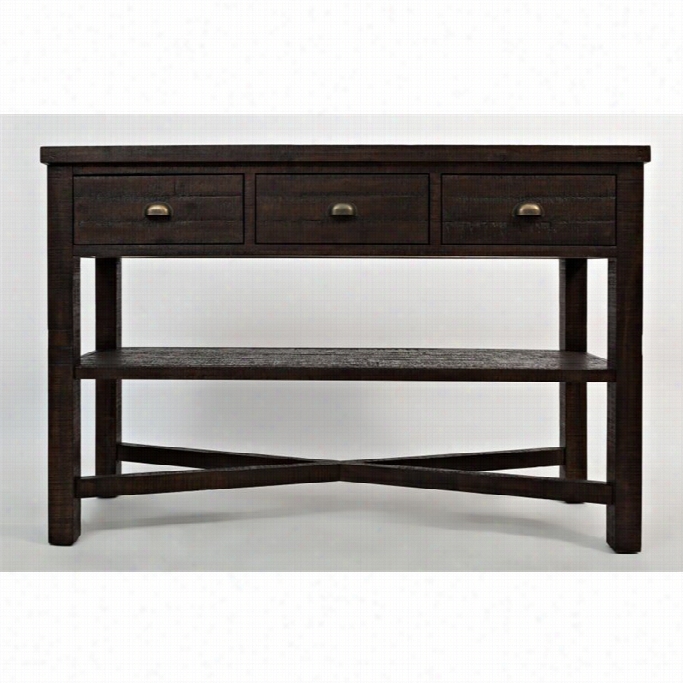 Jofran Pacific Heights 3 Drawer Sideboard In Chestnut