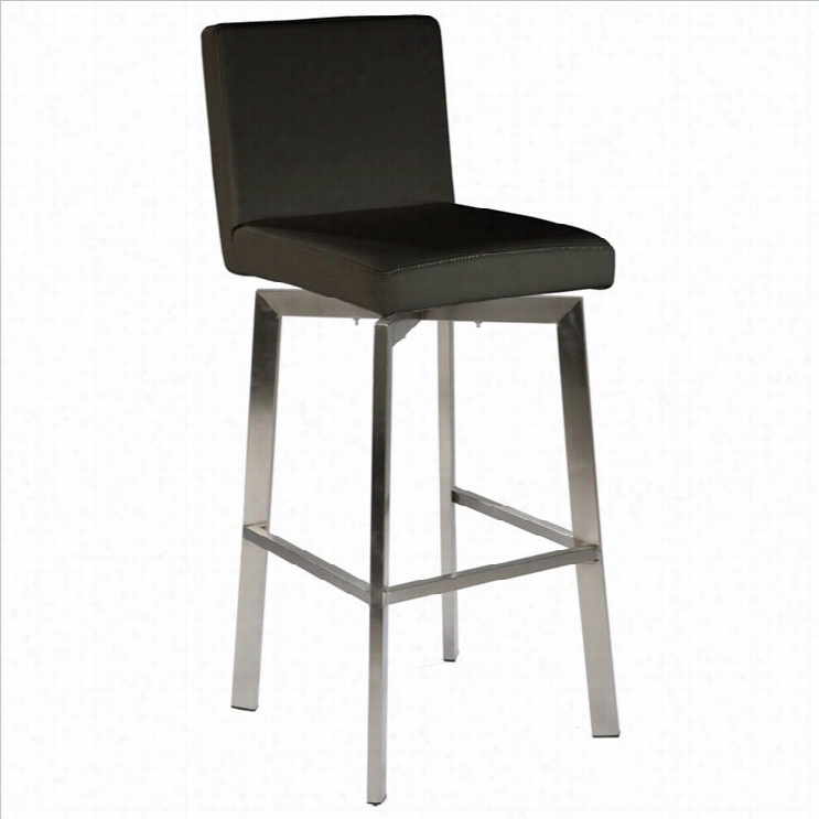 Moe's Close Collection Giro 30 Bar Stool In Black