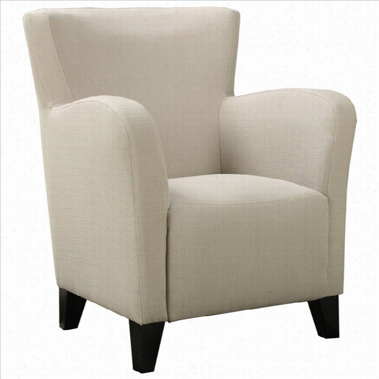 Monarch Fabric Club Chair In Ivory